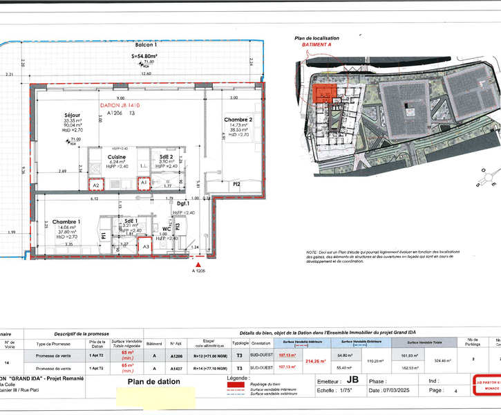 BEAU 3 PIECES  - GRAND IDA