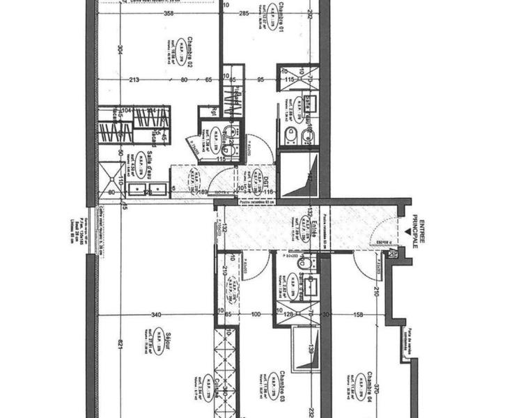 LUXUEUX APPARTEMENT 4 CHAMBRES A COUCHER