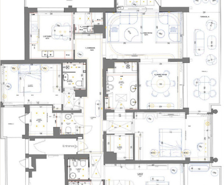 SPACIOUS 4 ROOM APARTMENT NEAR THE CARRÉ D'OR - BREATHTAKING VIEW OF THE SEA AND THE CASINO